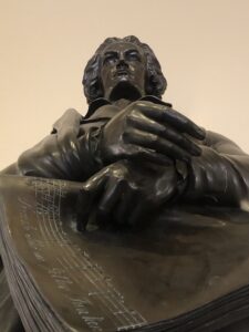 Statue of Ludwig van Beethoven at the New England Conservatory of Music in Boston, MA.